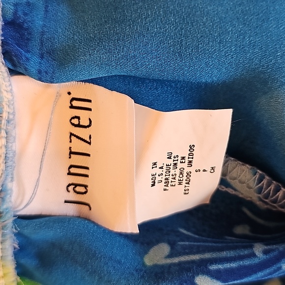 Jantzen Vintage Hawaiian Sheer Beach Coverup Pants Sz S - Picture 2 of 3